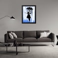 thumbnail image 3 of Stephen Chambers 19x24 Black Modern Wood Framed Wall Art Titled - Rain Girl, 3 of 6
