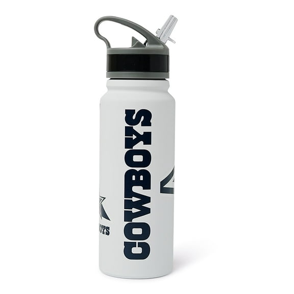 Dallas Cowboys Hype 25-Ounce Stainless Steel Flip-Top NFL Water Bottle