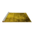 thumbnail image 2 of Ahgly Company Machine Washable Indoor Rectangle Oriental Yellow Industrial Area Rugs, 7' x 9', 2 of 4