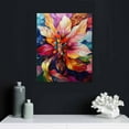 thumbnail image 5 of Nawypu Abstract Floral Canvas Wall Art, Color Abstract Explosion Floral, Pink Flower Picture Wall Art Decoration, Floral Painting Bloom Wall Art Canvas for Dining Room, Framed Colorful Floral Canvas, 5 of 5