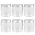 thumbnail image 1 of RomaMX Frascos de plástico para conservas con tapas, contenedores de almacenamiento para el hogar, 6 uds., 250ml, 1 of 7