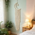 thumbnail image 6 of 3 Styles Macrame Moon Dreamcatcher Wall Hanging, Hand Woven Cotton Tassel Tapestry, Boho Home Wall Art Decor for Bedroom Living Room Dorm Nursery Apartment, 6 of 6