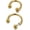 Gold, variant on Septum Ring 16g Titanium 8mm 10mm - ASTM F136 Titanium Horseshoe Nose Rings for Septum, Daith, Rook, Helix