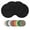 Black, variant on Sm:)e 15 Inch Round Braided Woven Placemats Set of 4, Cotton Polyester Washable Heat Resistant Placemats, Decor for Kitchen Dining Table and Party(Ivory)