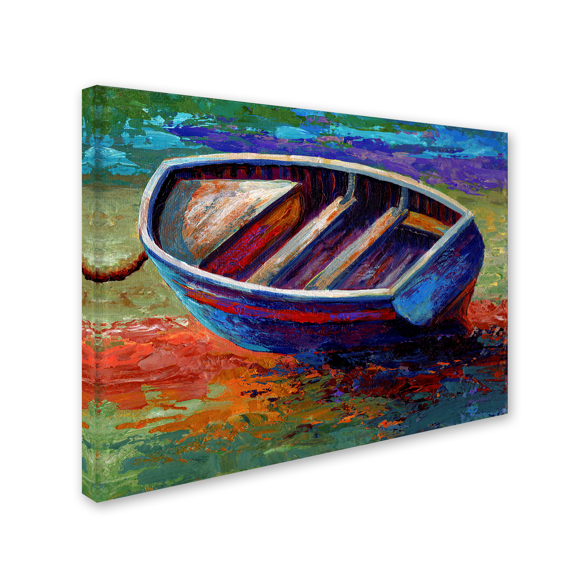 Trademark Fine Art 'Boat 4' Canvas Art by Marion Rose