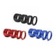 thumbnail image 4 of Soidarity 12PCS Arandelas de auriculares de bicicleta Colores brillantes Espaciadores de auriculares de bicicleta Piezas de bicicletas de aleación de Ciclismo No.1 Soidarity OD010511-01, 4 of 5