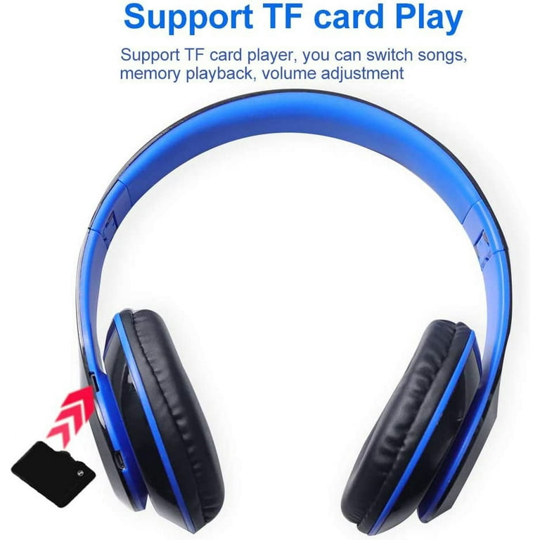 6S Wireless Bluetooth Headphones Over Ear Hi Fi Stereo Foldable