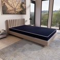 thumbnail image 3 of Onetan , 5-Inch Medium Firm Water Resistance Nylon Vinyl Foam Mattress, Noiseless, Soft Cloud Feeling, Body Heat Reflection, Blue Queen, 3 of 5