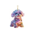 thumbnail image 2 of PONPRNGY 1Pc Decorative Hanging Ornaments, Crystal-Effect Animal and Angel Figures, Car Mirror and Backpack Accessories - Small Animals, 2 of 6