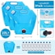 thumbnail image 2 of Botes de agua plegables de 3 piezas de 10 l con tapa a prueba de fugas, grifo, bote de agua plegable - bote de agua flexible, bolsa de agua portátil para campamento, 2 of 5