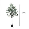 thumbnail image 2 of Artificial Tree Plant Eucalyptus Tree 6FT Tall, Modern Large Fake Plant Eucalyptus Tree Decor In Pot For Indoor Outdoor, Home Office Housewares Decoration, 2 of 5