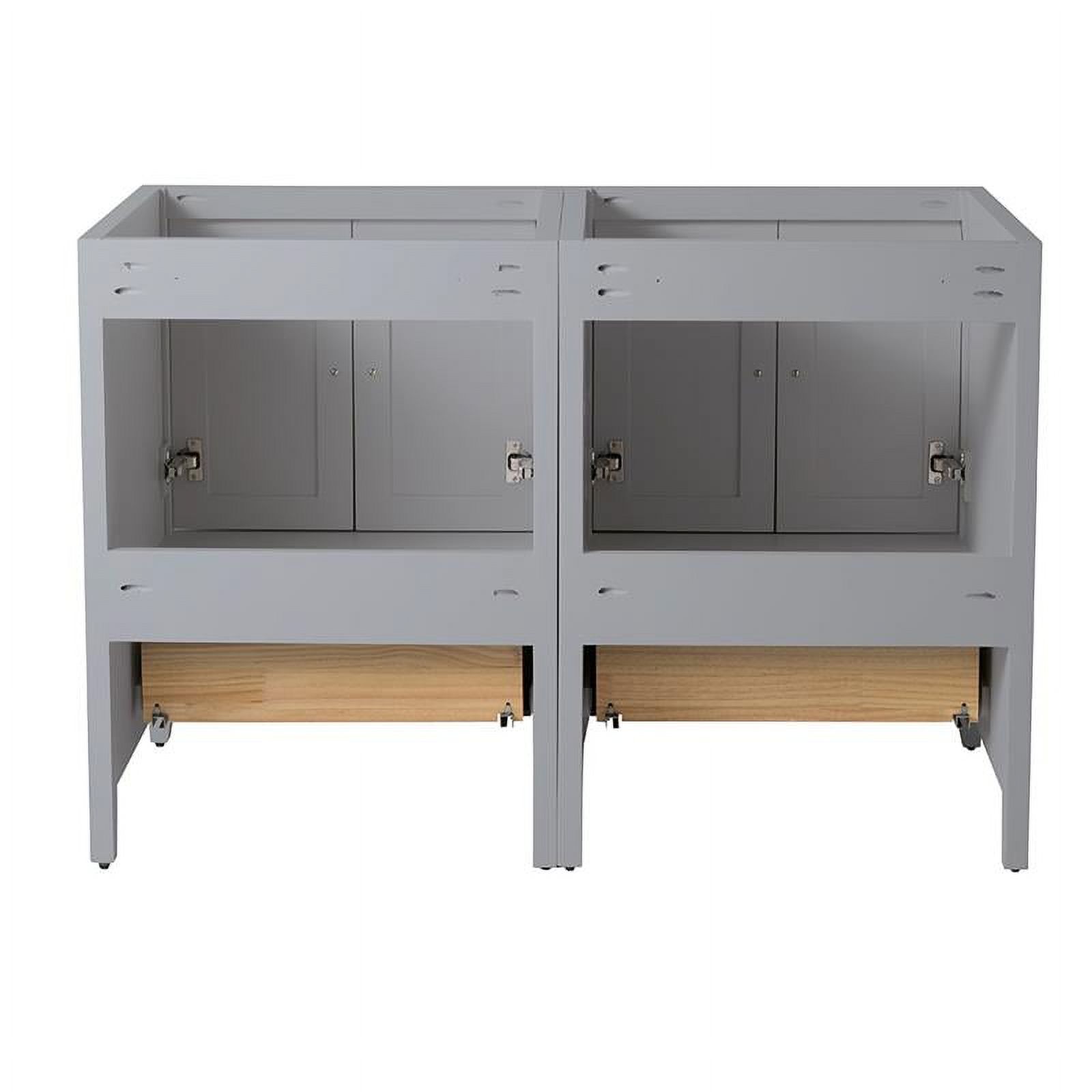 Fresca Oxford 48" Double Sinks Traditional Wood Bathroom Cabinet in Gray - image 4 of 4