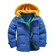 thumbnail image 2 of Enyan Kid Boy Winter Puffer Jacket with Hood Toddler Little Boys Cozy Windproof Zip Up Casual Coat for Outdoors School, 2 of 4