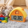 thumbnail image 3 of REGALWOVEN House Shape Multifunctional Alarm Clock, Backlight, Three Alarms, Snooze Function for Bedroom/Dorm Orange Duck 4.3"L x 2.4"W x 5.0"H, 3 of 4