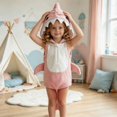 thumbnail image 6 of GiLiling Baby Girls and Boys Halloween Shark Dress-Up Outfit Sleeveless Fleece Hooded Zip up Vest Top Dress-Up Outfit﻿ (Pink, 6-12 Months), 6 of 6