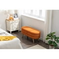 thumbnail image 6 of Yesfashion 44.8" Ottoman Bench, End Of Bed Storage Bench with Built-in Storage Space, Solid Wood Leg, Velvet Entryway Storage Bench for Living Room, Bedroom, 6 of 6