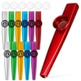 thumbnail image 1 of 12 Pcs Instrument Kazoo en Métal pour Adultes Débutants Performance Kazoo pour Enfants, 1 of 9