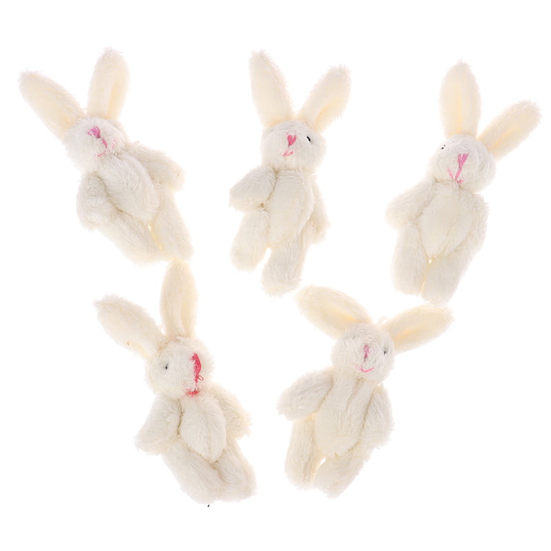 bulk 7.5cm mini rabbit bunny plush toy dolls stuffed wedding souvenir gift 20pcs 