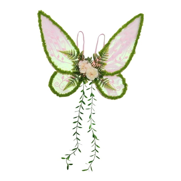 Ala de mariposa decorativa y versátil, para princesas, para disfraces, actuaciones en el escenario. Corona de varita rosa NO
