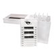thumbnail image 1 of Caja de almacenamiento de pestañas acrílicas de 5 capas, organizador de maquillaje con cubierta antipolvo, soporte para paleta de pegamento para pestañas postizas, suministros para herramientas de, 1 of 5