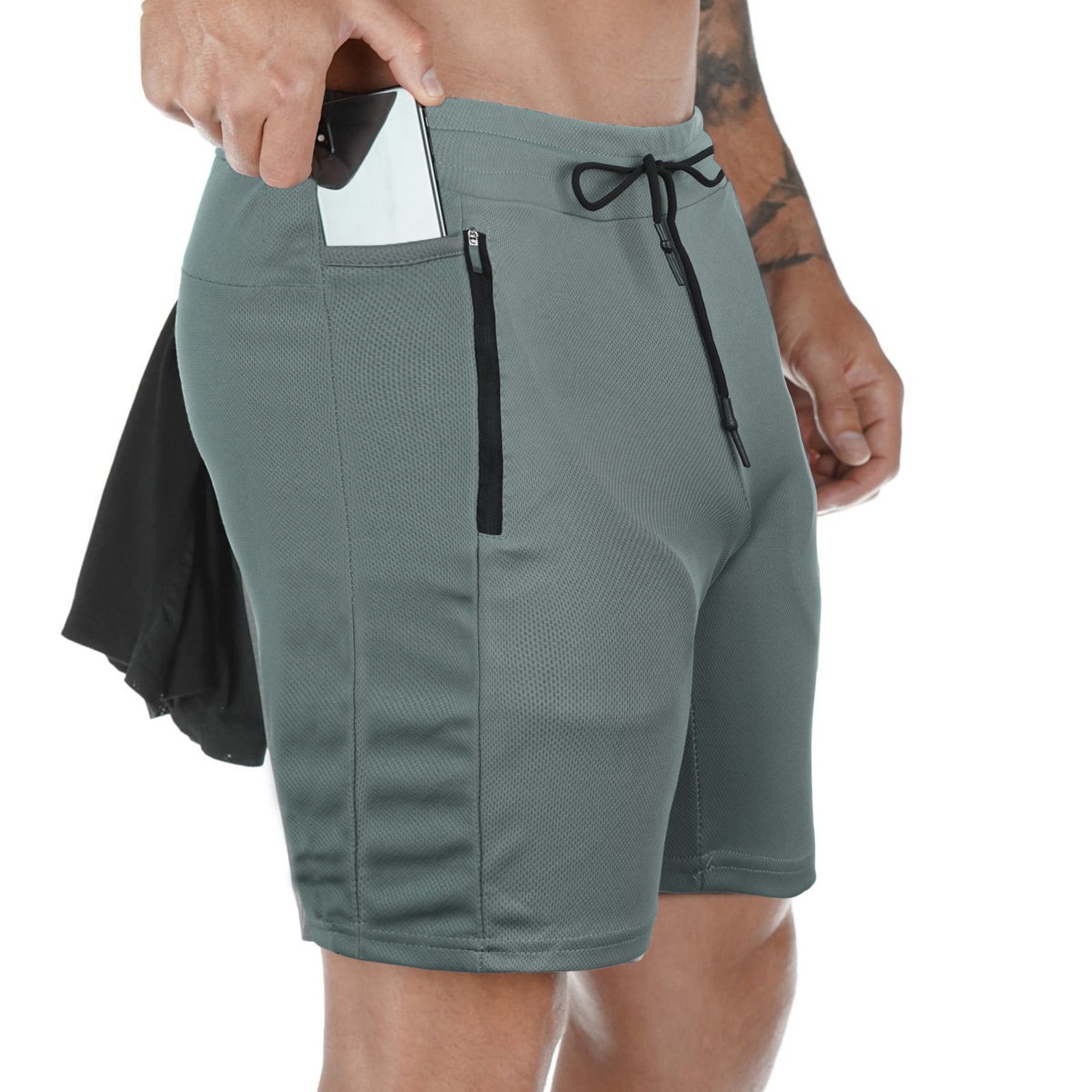 Sanbonepd Men'S Fitness Running Shorts Gym Shorts With Pockets - Walmart.com
