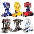 thumbnail image 4 of Kit de juguetes de robot de transformación 2024, modelos de 12 cm, 2 en 1, modelo de un solo paso, juguetes de transformación deformados, dinosaurios, coche, regalo para niños con caja, 4 of 4