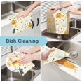 thumbnail image 2 of Yayeee 6 Pack Kitchen Dish Cloths for Washing Dishes Soft Absorbent Microfiber Towels, Halloween Cute Ghosts, 2 of 9