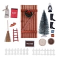 thumbnail image 1 of 1/12 1/6 Christmas Fairy Door Kit Crafted Exquisite Cute Colourful Miniature Wooden Dollhouse Door Kit, 1 of 5
