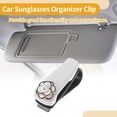 thumbnail image 3 of Clip de gafas de sol para coche Unique Bargains, soporte universal para visera de sol, plástico blanco, 6.5x3cm, 1 pieza, 3 of 7