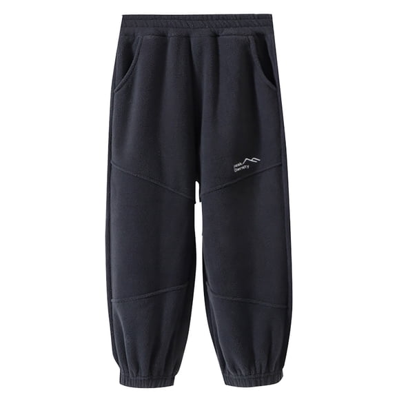 YunPes Boys Sweatpant Children Jogging Bottoms with Pocket Sports Track Pant Winter Elastic Waist Active Pant 3 Month Old Clothes