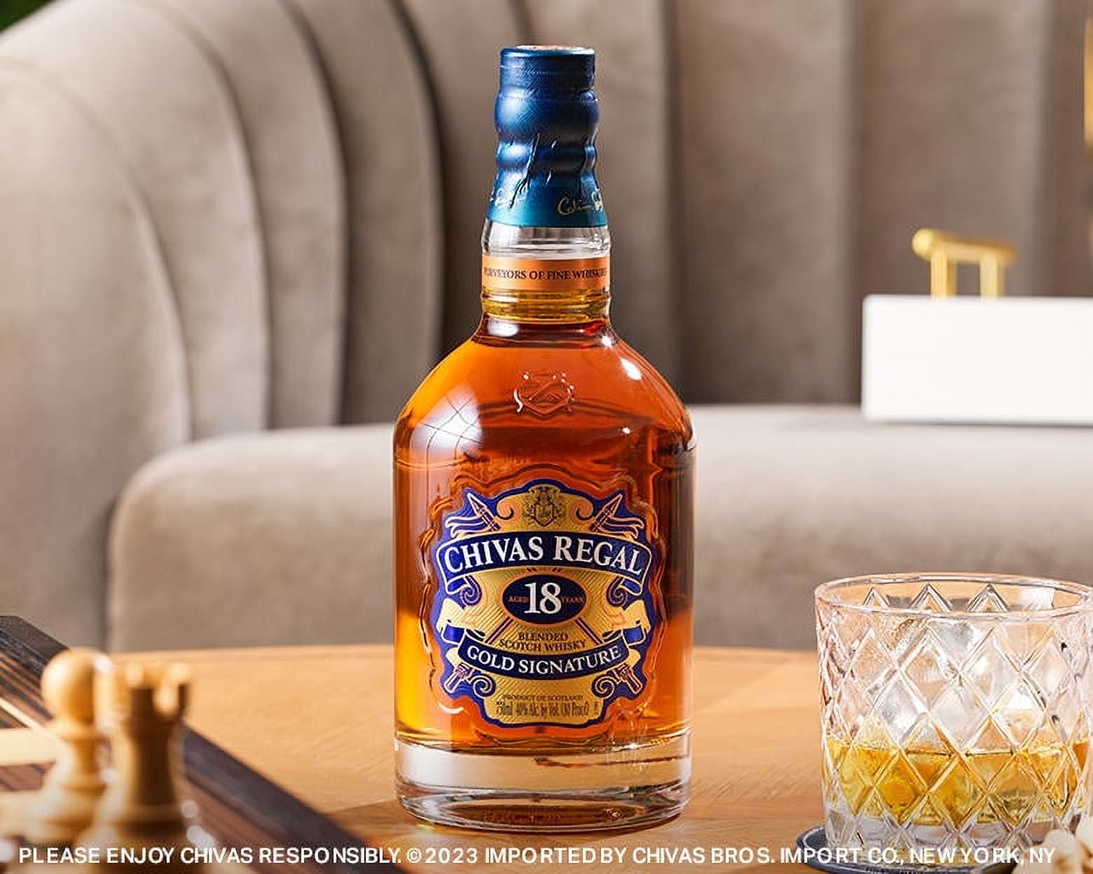 Chivas Regal 18 Year Old Blended Scotch Whisky, 1.75 L Bottle, 40