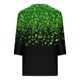 thumbnail image 2 of TaTaai Women's Irish Festival Top V-Neck 3/4 Sleeve Loose Fit T-Shirt St. Patrick's Day Print Casual Spring Holiday Celebration Blouse Gift, 2 of 5