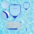 thumbnail image 3 of LEEYNEER Professional Pool Skimmer Net with 5 Connecting Rod  Heavy Duty Swimming Leaf Rake Cleaning Tool with Deep Fine Nylon Mesh Net Bag - Fast Cleaning  Easy Scoop Edge  Debris Pickup, 3 of 5