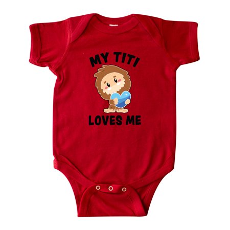 

Inktastic Cute Bigfoot My Titi Loves Me Gift Baby Boy Bodysuit