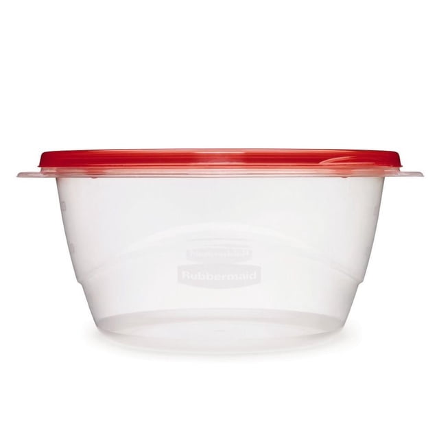 Rubbermaid TakeAlongs - Tazón para servir contenedores de almacenamiento de alimentos, 6,2 tazas, tinte chili, 3 unidades, color rojo chili