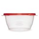 thumbnail image 1 of Rubbermaid TakeAlongs - Tazón para servir contenedores de almacenamiento de alimentos, 6,2 tazas, tinte chili, 3 unidades, color rojo chili, 1 of 1