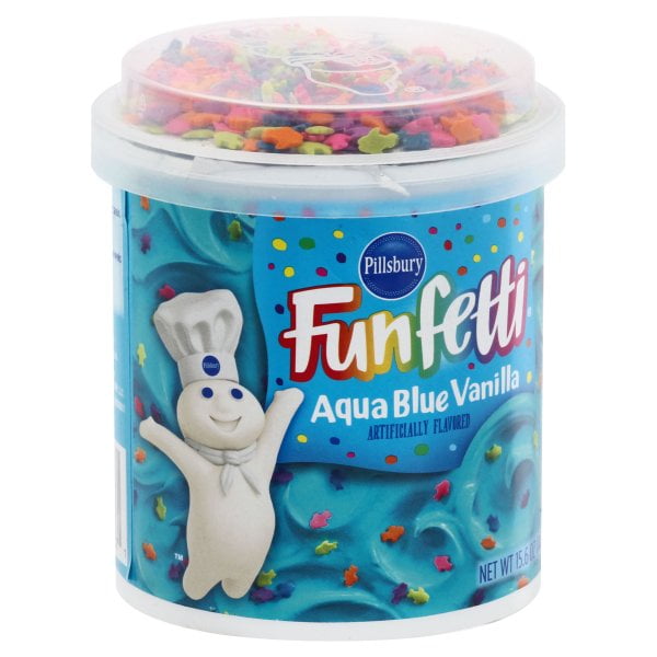 Pillsbury Funfetti Aqua Frosting 15.6 oz