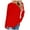Red, variant on Lovskoo 2024 Long Sleeve Shirts for Women Trendy Casual Solid Color Drop Shoulder Raglan Sleeve Tops Round Neck Loose Shirt with Poket Purple