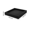 thumbnail image 2 of HEALEEP 1Pack Rectangular Plastic Planter Drainage Tray for Surface Protection in Gardens 11.8x11.8x1.7in, 2 of 8