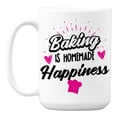 thumbnail image 1 of Baking Is Homemade Happiness White Ceramic Coffee & Tea Mug Cup (15oz), 1 of 6