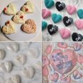 thumbnail image 4 of 2 Pack 8 Grid Diamond Heart Shape Silicone Cake Chocolate Mold Silicone Baking Tray Mold for DIY Cake Mousse Dessert 3D Diamond Love Heart Shape Mold, 4 of 5
