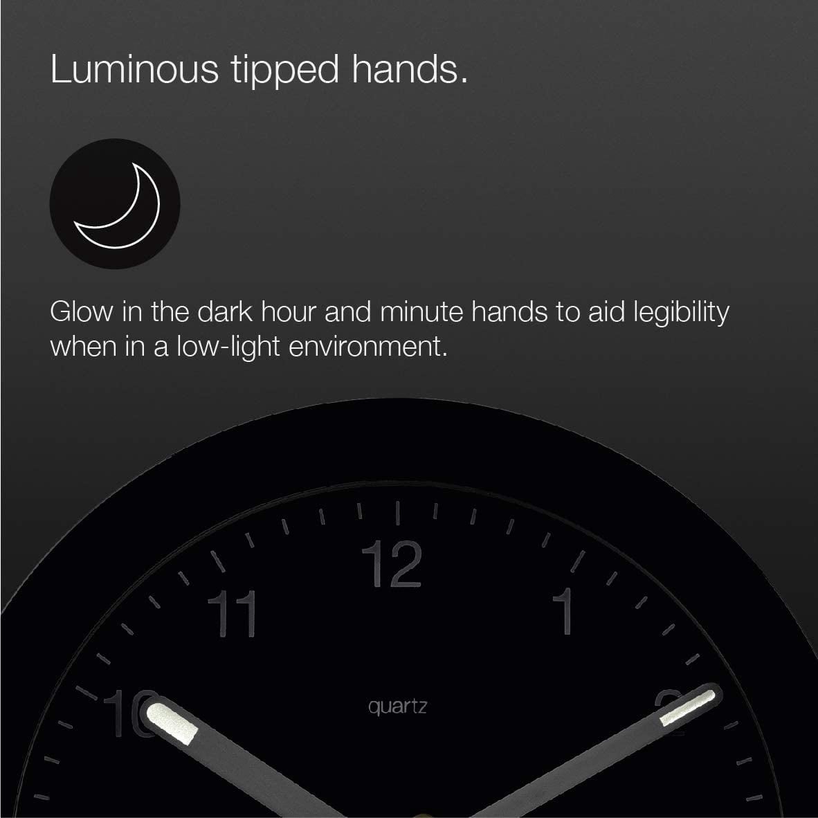 Braun BC22B: Black Analogue Alarm Clock with Snooze, Continuous Backlight, and Quiet Quartz Movement