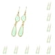 thumbnail image 2 of Qarigey 1 par de pendientes colgantes de cadena larga en forma de gota de agua, accesorios de joyería irregulares, aleación portátil, gota Fruta Verde 10piezas, 2 of 6
