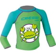 thumbnail image 5 of Cressi Green Pequeno Boys Kids UV UPF+50 Sun Protective Crab Rash Guard, M, 5 of 9