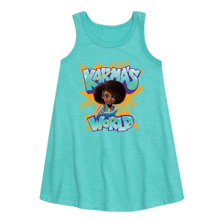 

Karma s World - Graffiti Art - Toddler and Youth Girls A-line Dress