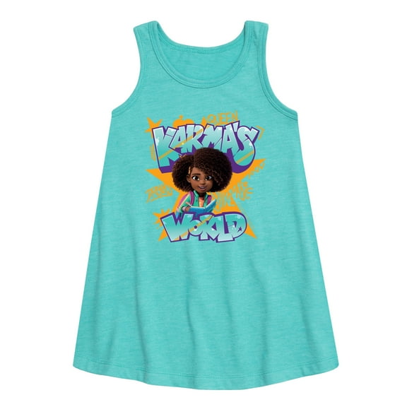 Karma's World - Graffiti Art - Toddler and Youth Girls A-line Dress