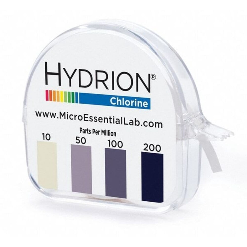 Hydrion Test,15 ft L,10 to 200 ppm Chlor,PK10 CM-240