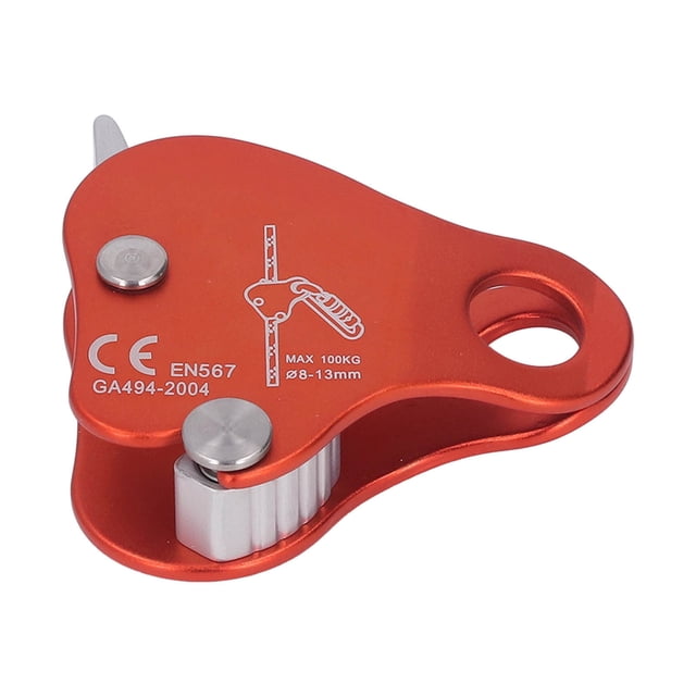 Agarre Para Cuerda de Escalada, Abrazadera de Agarre para cuerda de Escalada de Aleación de Aluminio, Elevador de Escalada Con Bloqueo Auticico para Montañismo y Escalada