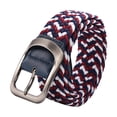 thumbnail image 2 of Braided Canvas Stretch with Covered Leather Buckle Unisex Woven Canvas, 2 of 7
