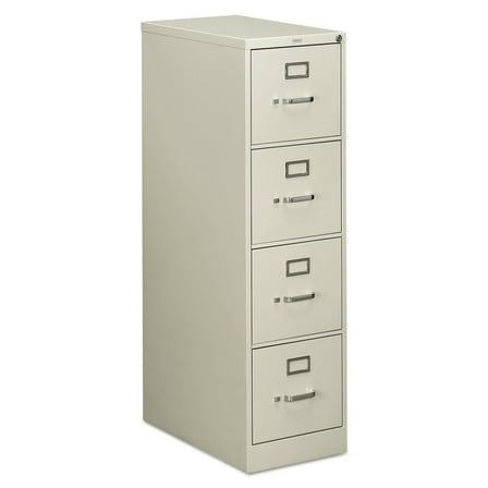 HON 510 Series Four-Drawer Full-Suspension File Letter 52h x25d Light Gray 514PQ